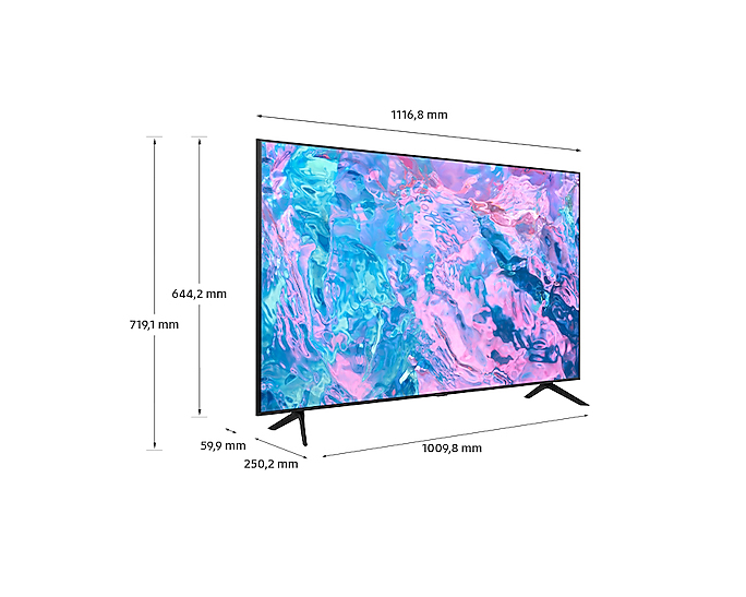 Samsung UE50CU7192U 127 cm (50") 4K Ultra HD Smart TV Wi-Fi Black – image 3