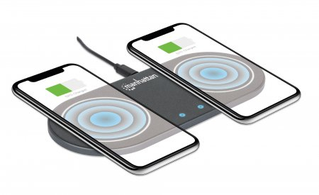 Manhattan Smartphone Wireless Dual Charging Pad, QI certified – image 6