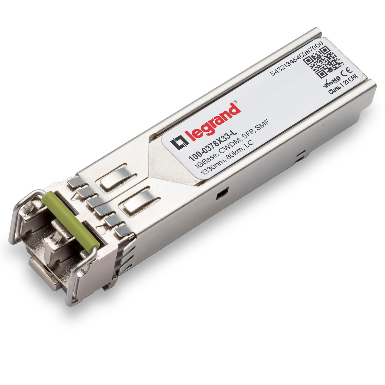Legrand 100-0378X33-L network transceiver module Fiber optic 1000 Mbit/s SFP 1330 nm