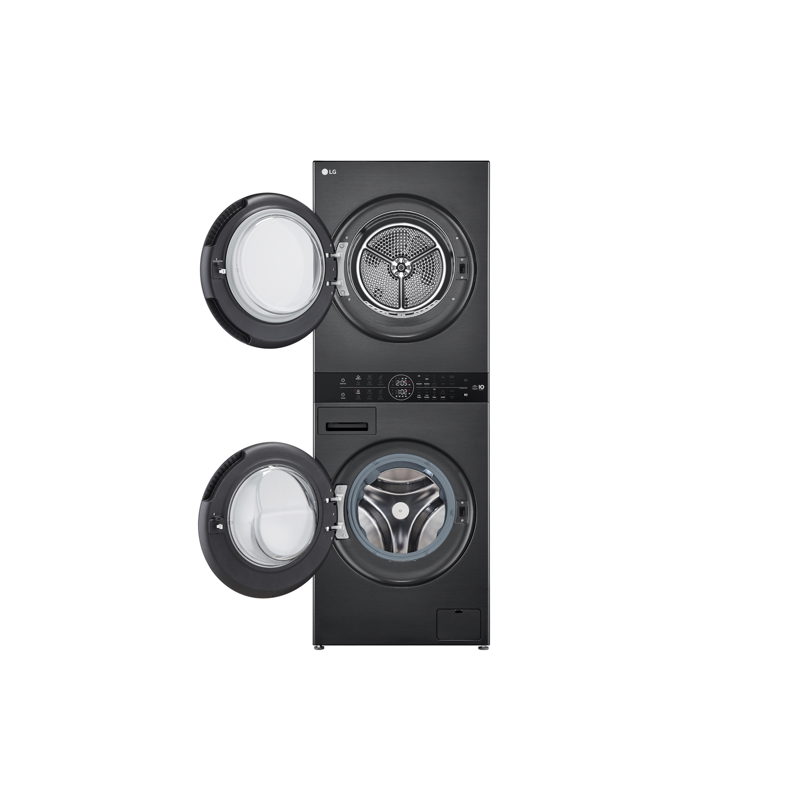 LG W4W8BVKKZHM.APBPLTK washer dryer Freestanding Front-load Black – image 3