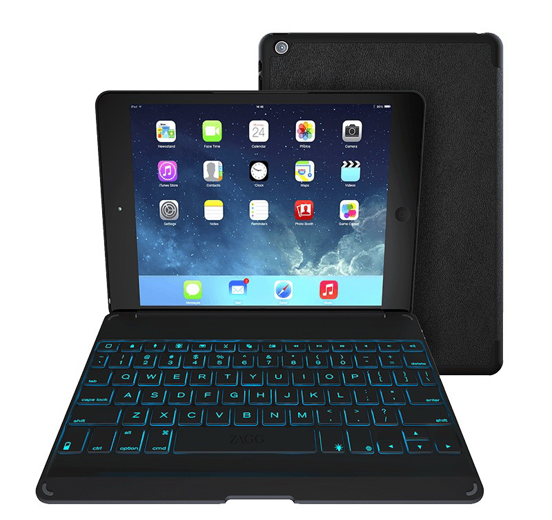 ZAGG GZKFHFBKLIT105 mobile device keyboard QWERTZ German Bluetooth Black