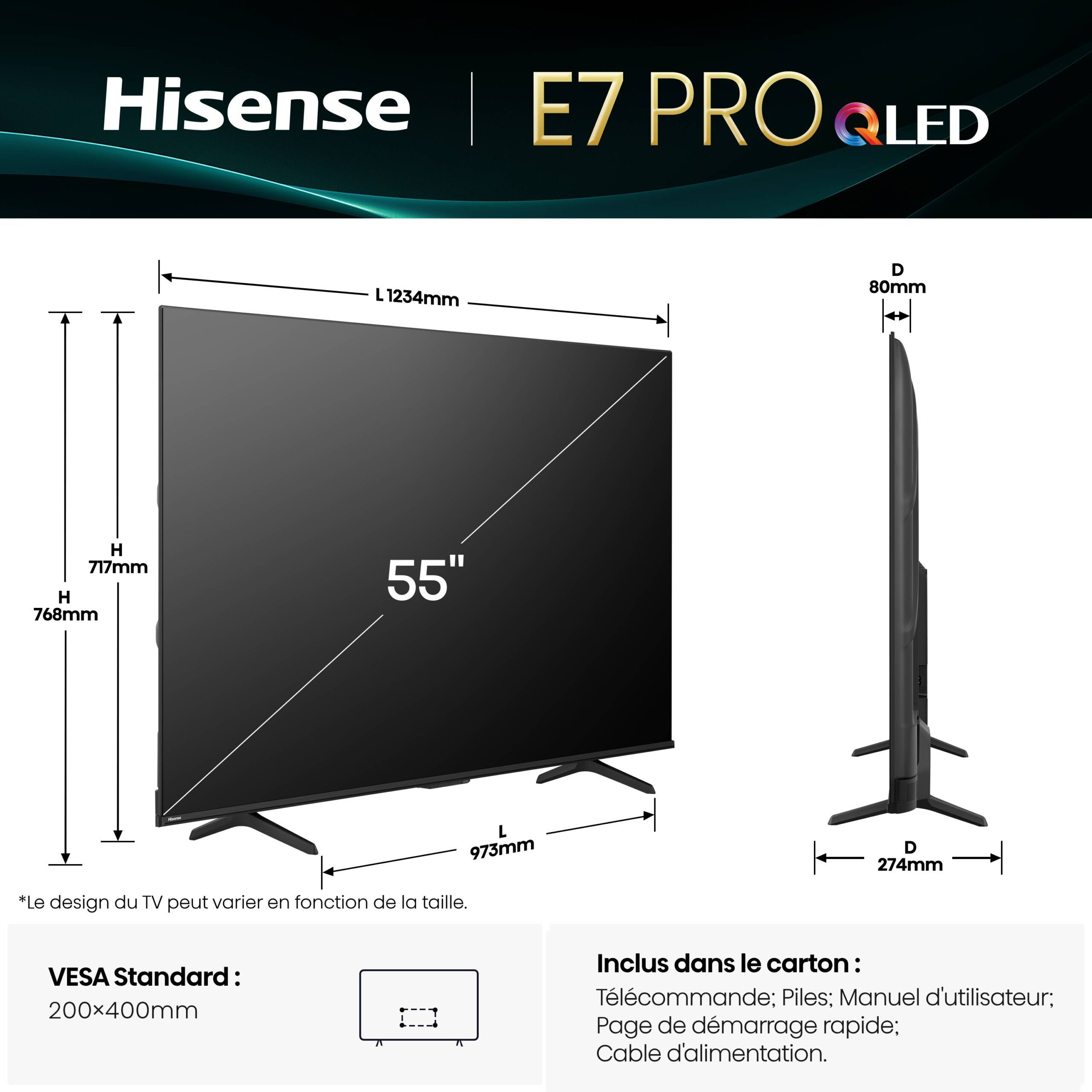 TV Hisense QLED 50E79Q PRO 126 cm 2025 — photo 4