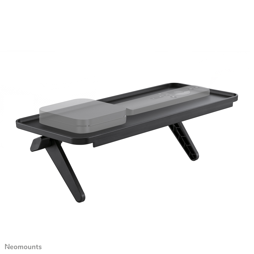 Neomounts AWL28-220BL1 - Shelf - for mediabox - black - on top of flat-panel