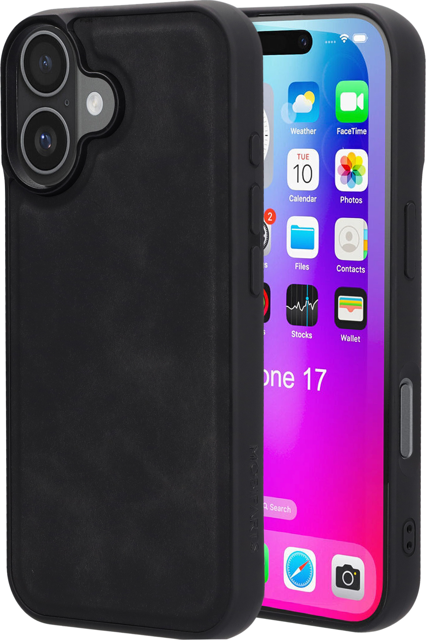 Mobiparts Classic Backcover Apple iPhone 17 Graphite Black (MagSafe Compatible)