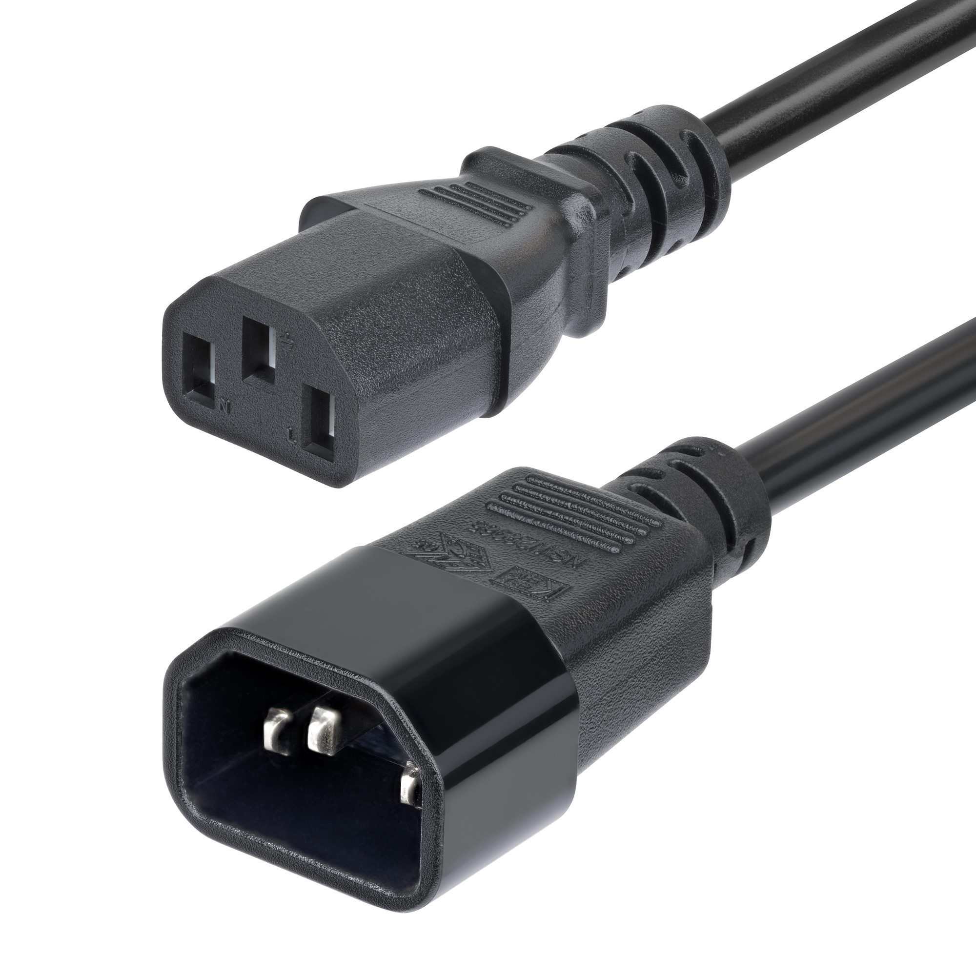 StarTech.com Cavo Prolunga di Alimentazione da 4,5m, Cavo di Alimentazione da C14 a C13 per PDU, 15A 250V, 14AWG, Prolunga Elet