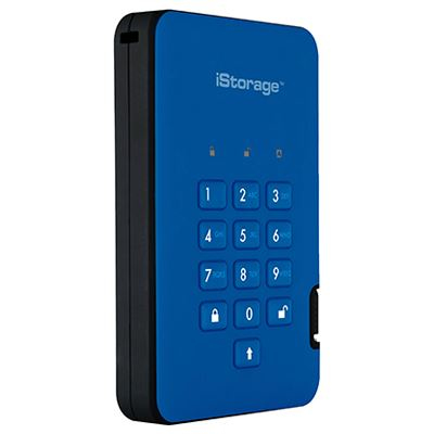 Origin Storage DISKASHUR2 SSD 256-BIT 8TB - BLUE