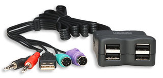 Manhattan 174244 laptop dock/port replicator Black