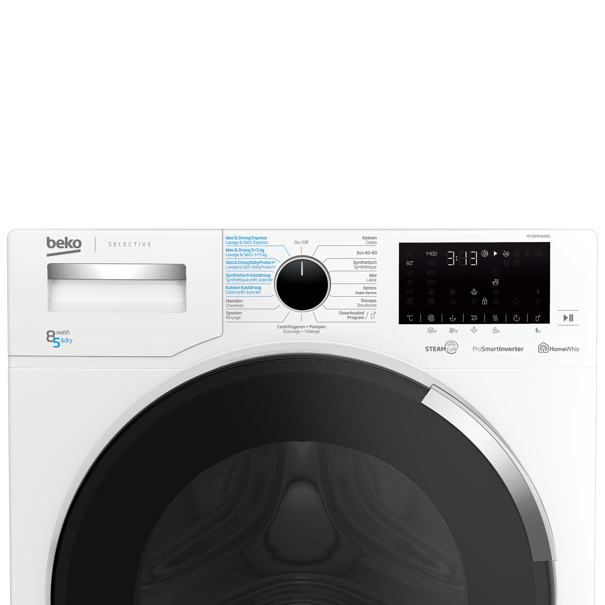 Beko HTV8744X001 washer dryer Freestanding Front-load White – image 4