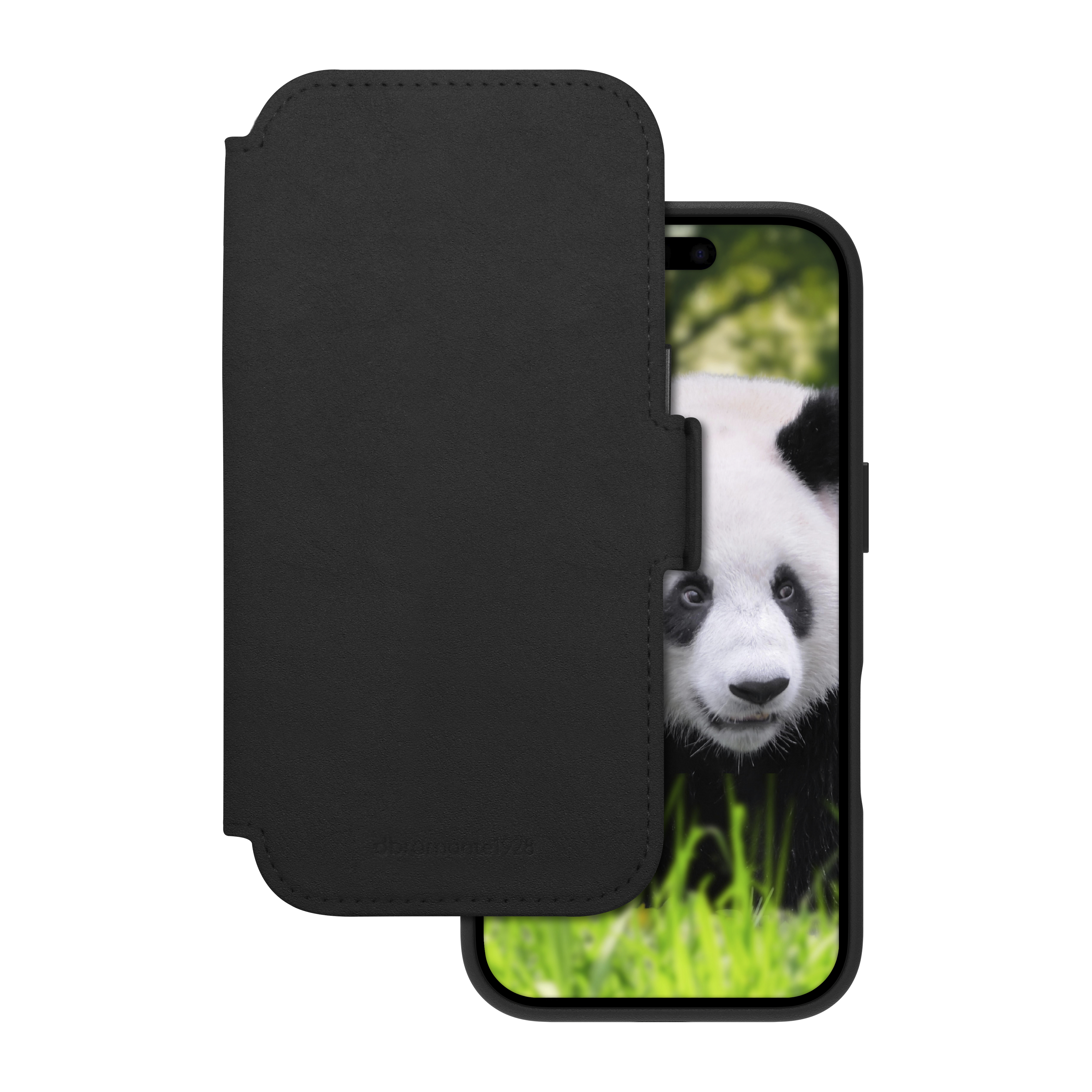 dbramante1928 Lynge - Flip cover for mobile phone - MagSafe compatibility - full-grain leather - black - for Apple iPhone 17
