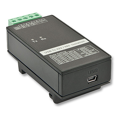 42717 serial converter/repeater/isolator USB 2.0 RS-422/485 Black