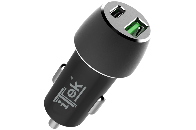 itek ITSCCUC42 mobile device charger Universal Black Cigar lighter Fast charging Auto