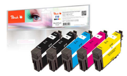 Peach 320149 ink cartridge Compatible Black, Cyan, Magenta, Yellow