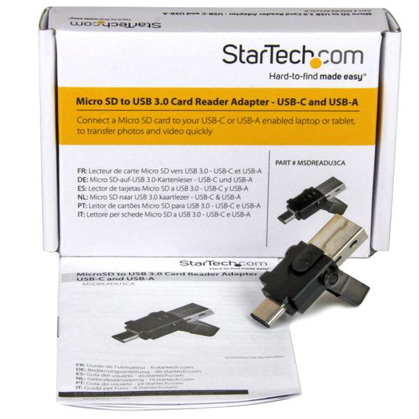 StarTech.com microSD to USB 3.0 Card Reader Adapter - USB-C and USB-A – image 9