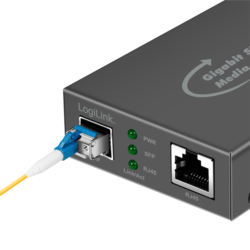LogiLink NMC001 network media converter 1000 Mbit/s Black – image 4