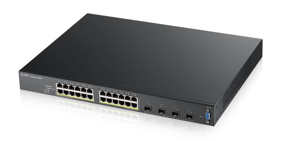 Zyxel XS2210-28HP - 24-PORT GIGABIT POE+ L2 MANAGED + 4 SFP+ 10G (28 TOTAL PORTS) 375W – image 1