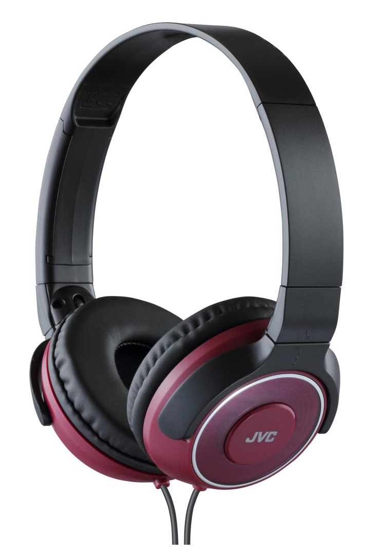JVC HA-S220 Headphones Wired Head-band Music Black, Red