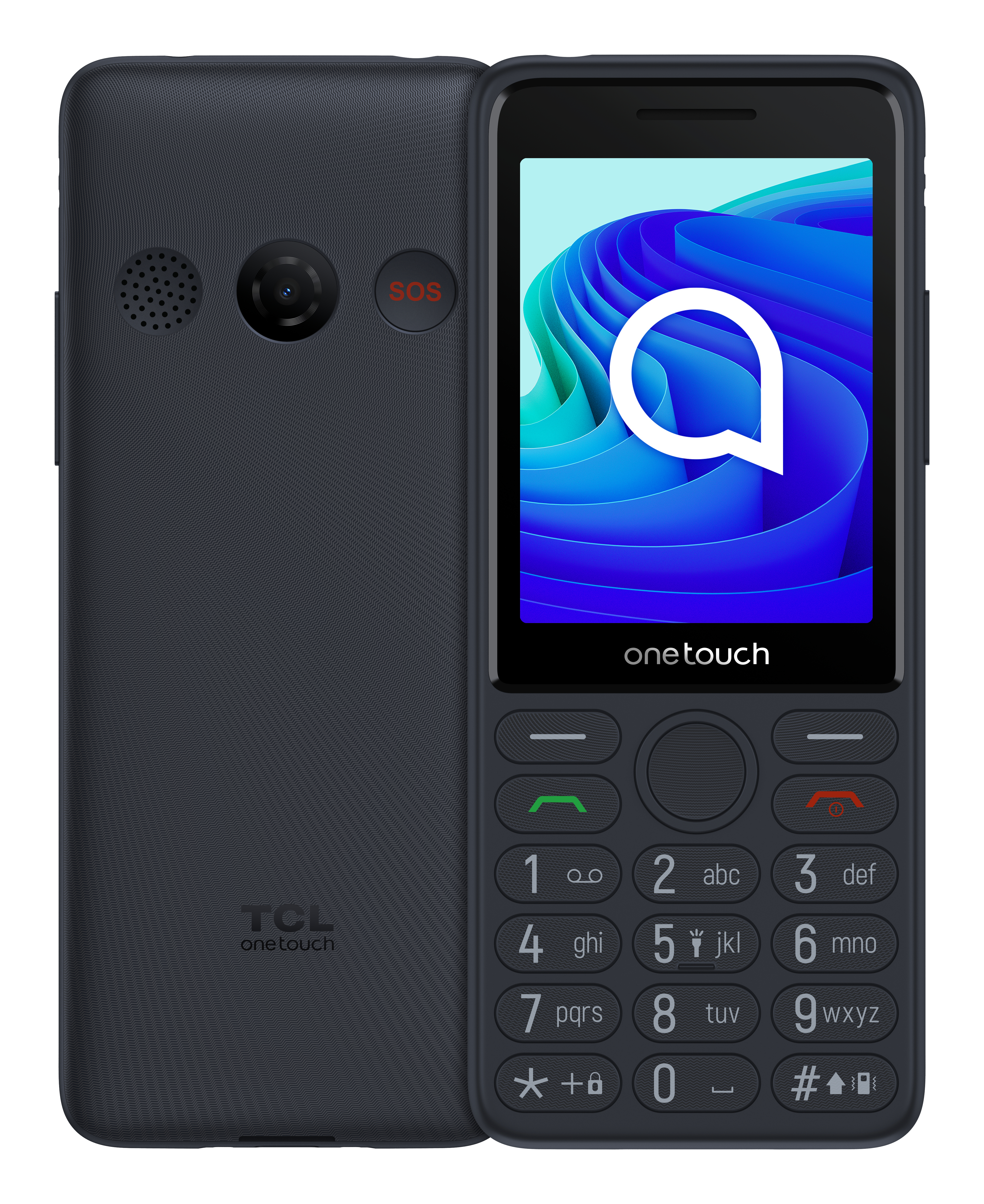 Móvil - TCL onetouch 4042S, Dark Night Grey, 128 MB, 1500 mAh, Pantalla 2.8" QVGA 240 x 320, Mocor (RTOS)