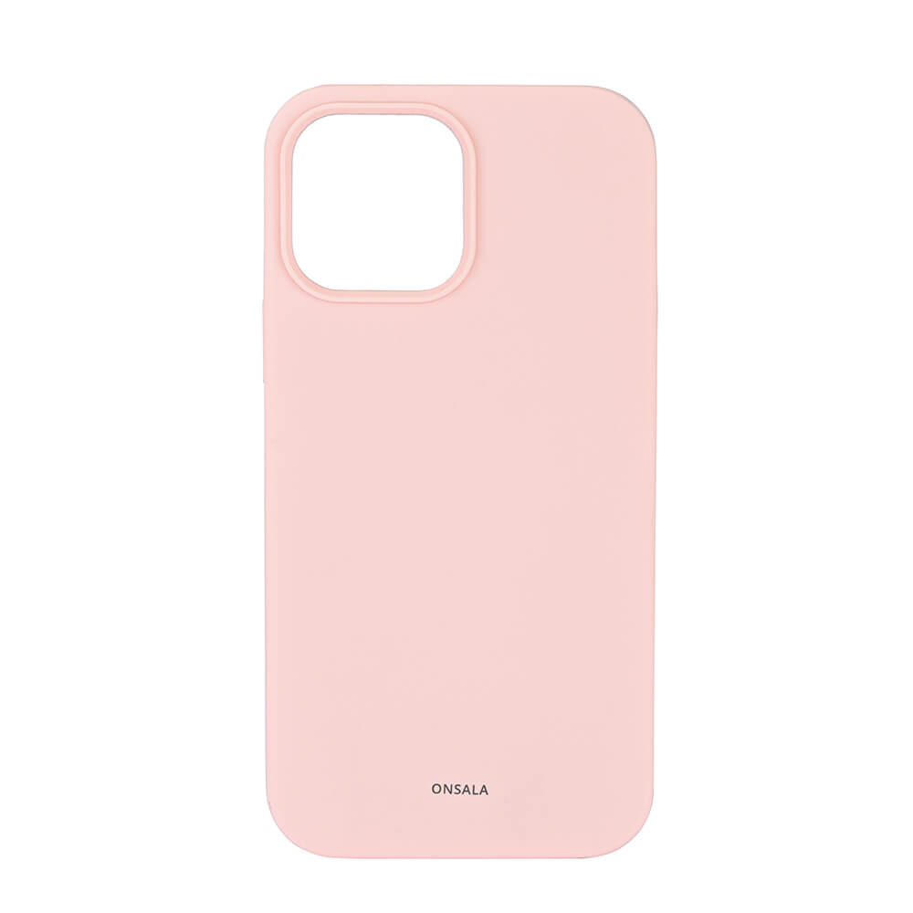 Onsala Phone Case Silicone Chalk Pink - iPhone 13 Pro Max – image 1