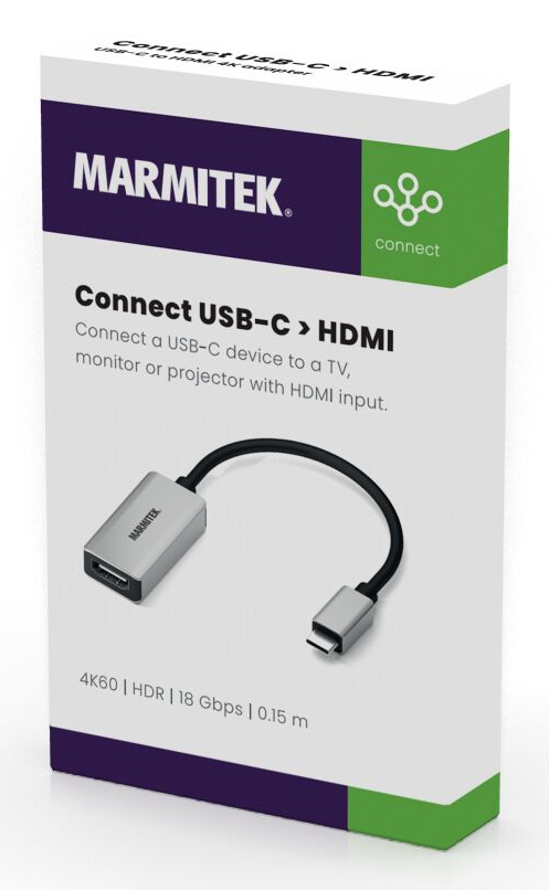 Marmitek Connect USB C to HDMI - USB-C to HDMI adapter – image 7