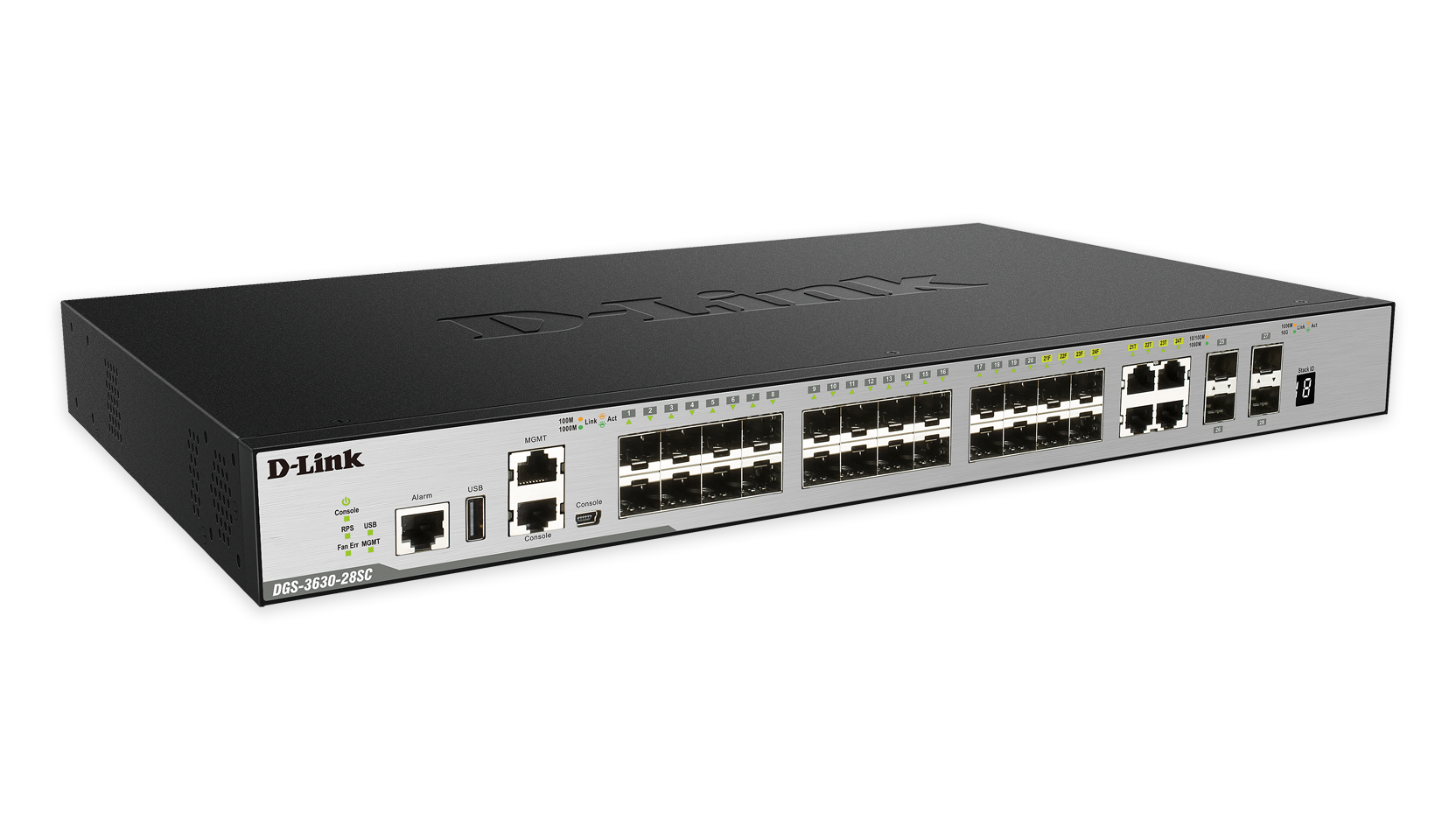 D-Link DGS-3630-28SC/NSI network switch Managed L3 1U Black