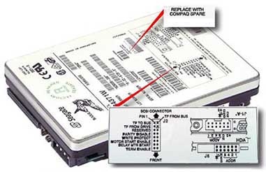 HP 4,3GB, Wide SCSI 2