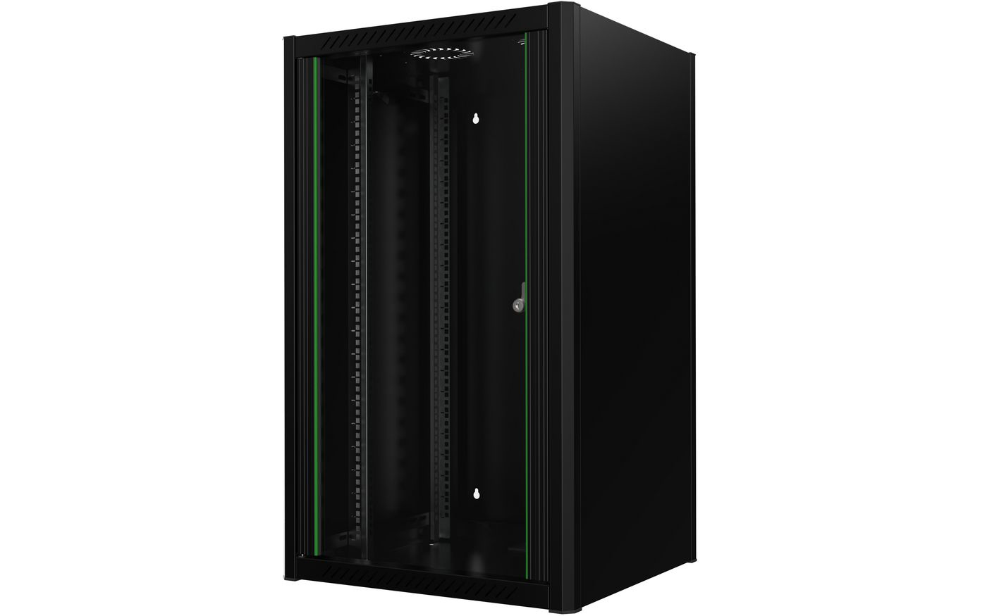 Lanview RWM20U56BL rack cabinet 20U Wall mounted rack Black – image 1