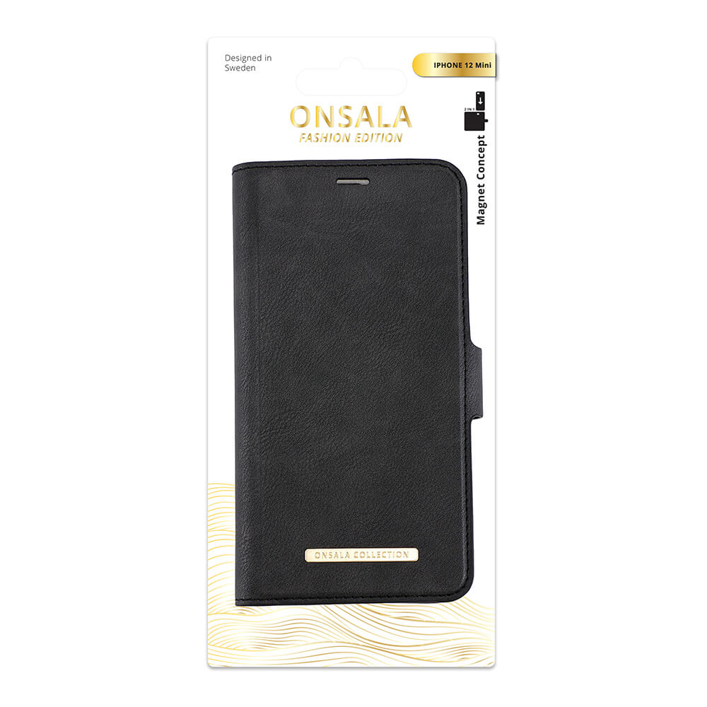 Onsala Wallet Case iPhone 12 Mini Midnight Black – image 2