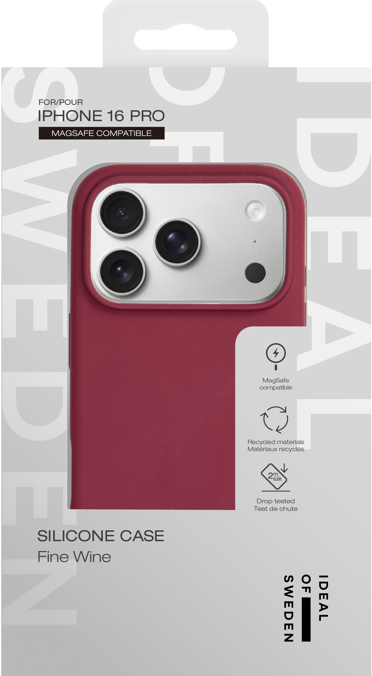 iDeal of Sweden Silicone Case MagSafe iPhone 16 Pro Fine Wine – image 5