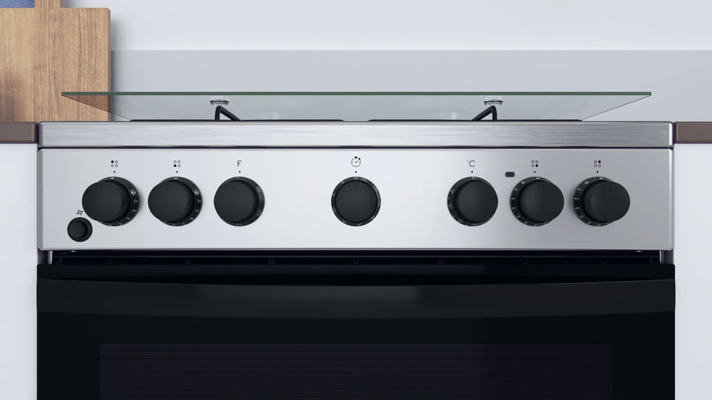 Indesit IS67G4PHX/E Freestanding cooker Electric Gas Stainless steel – image 9