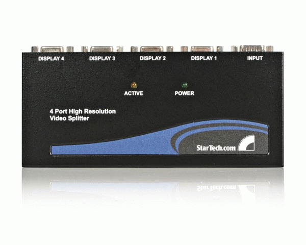 StarTech.com 4 Port High-Resolution 350 MHz VGA Video Splitter / Distribution Amplifier – image 2