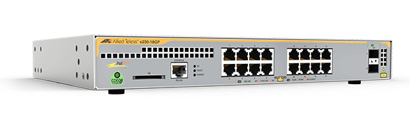 Allied Telesis x230-18GP Managed L3 Gigabit Ethernet (10/100/1000) Power over Ethernet (PoE) 1U Grey
