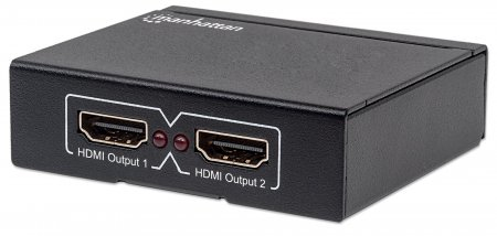 Manhattan HDMI Splitter, 2-Port, 4K@30Hz, USB Powered, Black, Three Year Warranty, Boxed