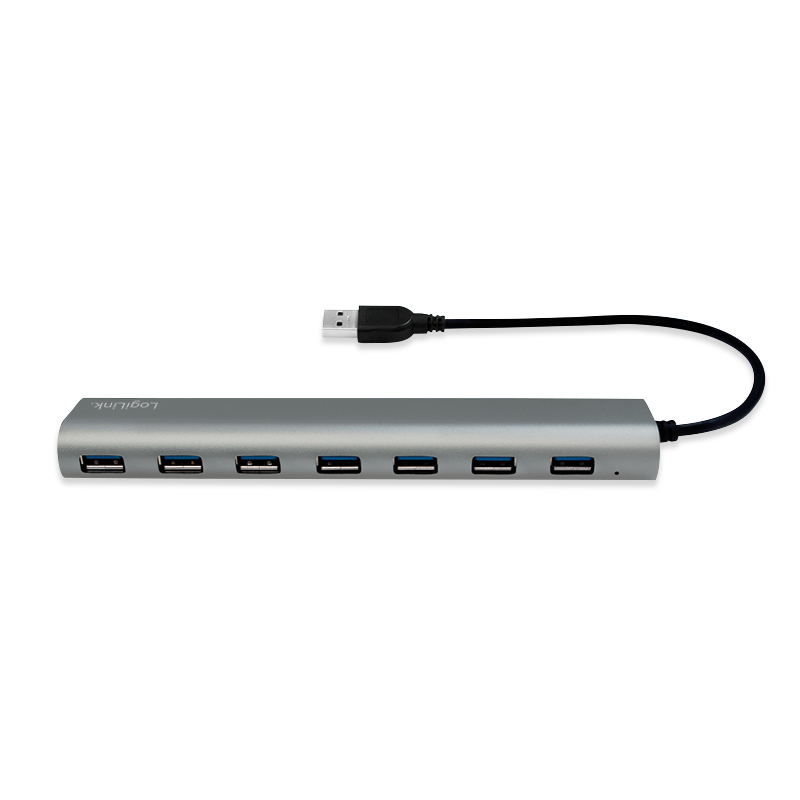 LogiLink UA0308 interface hub USB 3.2 Gen 1 (3.1 Gen 1) Type-A 5000 Mbit/s Grey – image 5