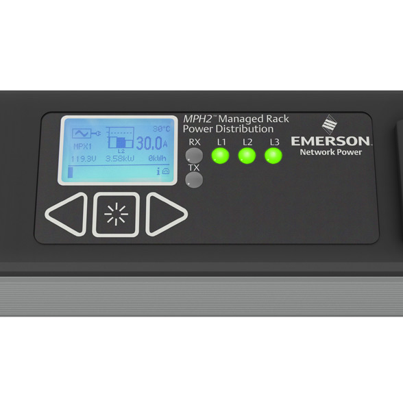 Vertiv MPH2 Rack PDU, outlet metered, 0U, input Anschlussblock 230/400V – image 4