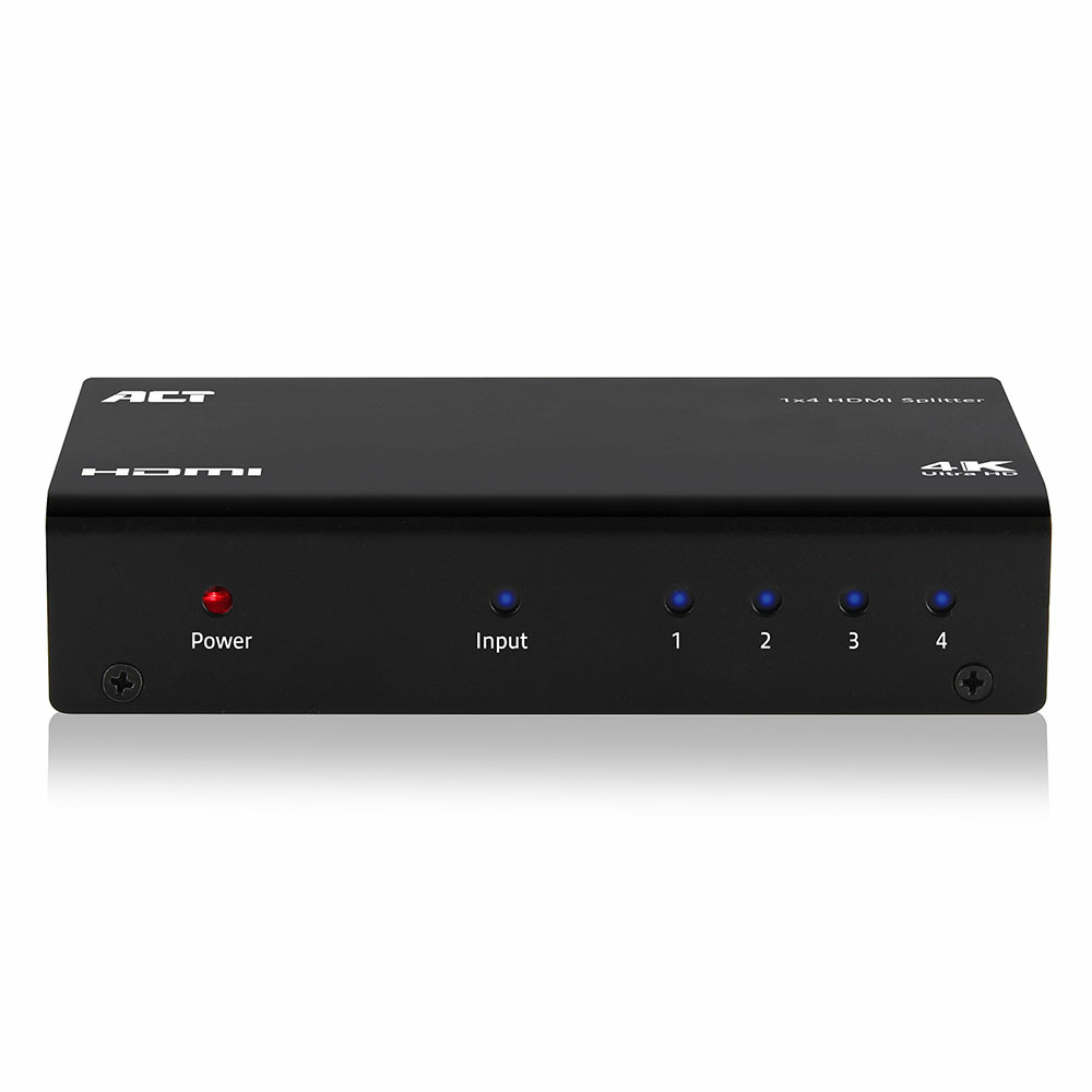 ACT AC7830 1x 4 HDMI splitter, 3D and 4K support