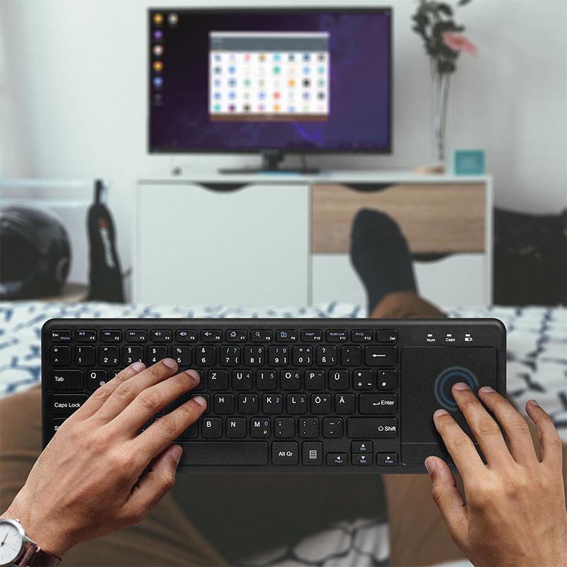 LogiLink ID0188 keyboard Home RF Wireless QWERTZ Black – image 7