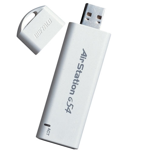 Buffalo 54 Mbps Wireless USB 2.0 Keychain Adapter
