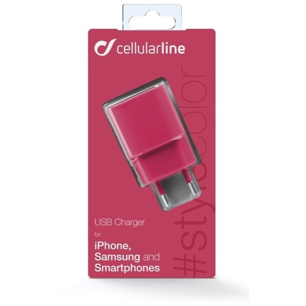 Cellularline 36892 mobile device charger Smartphone, Tablet Pink AC Indoor – image 3