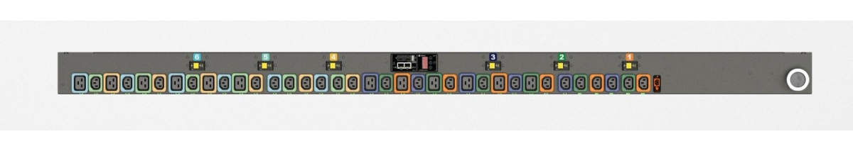 Vertiv Geist MNR3EHB1-36PNB8-6PS15D0A10-S-A power distribution unit (PDU) 36 AC outlet(s) 0U Black