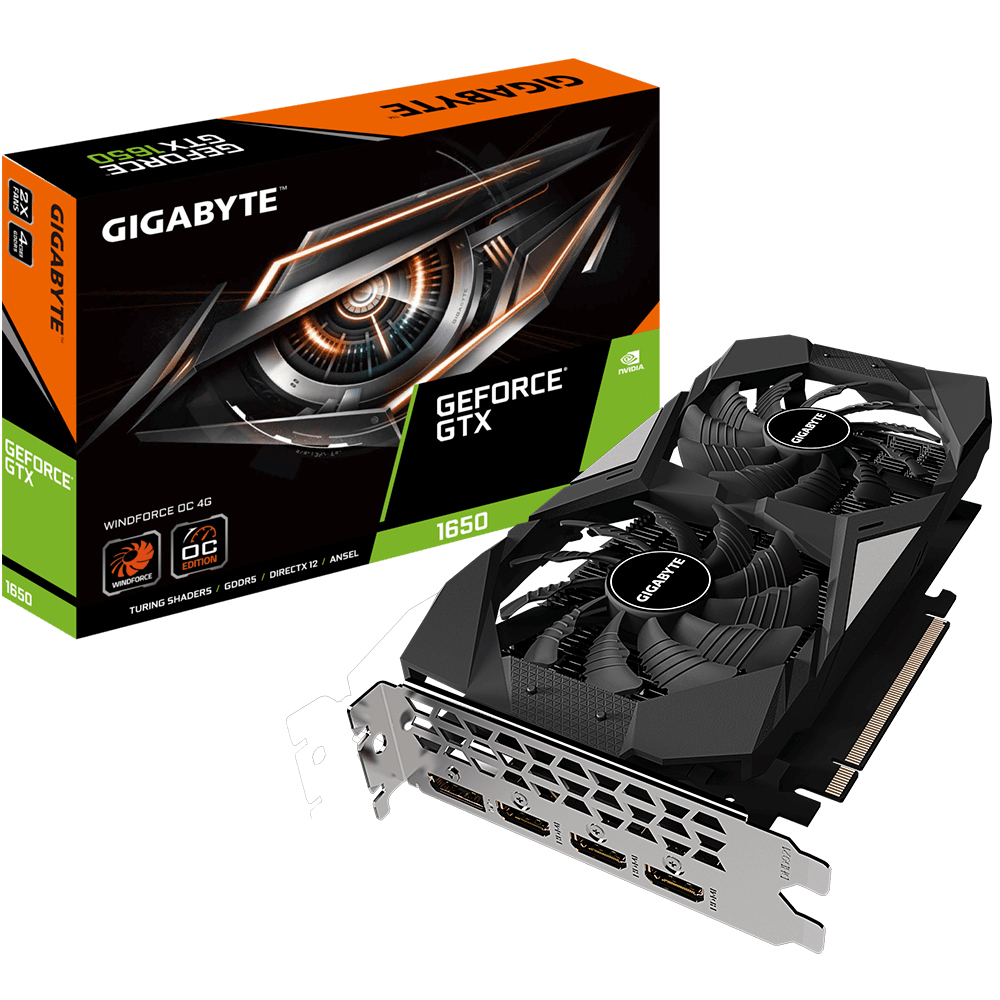 GIGABYTE GVN1650WO4-00-10 graphics card NVIDIA GeForce GTX 1650 – image 1