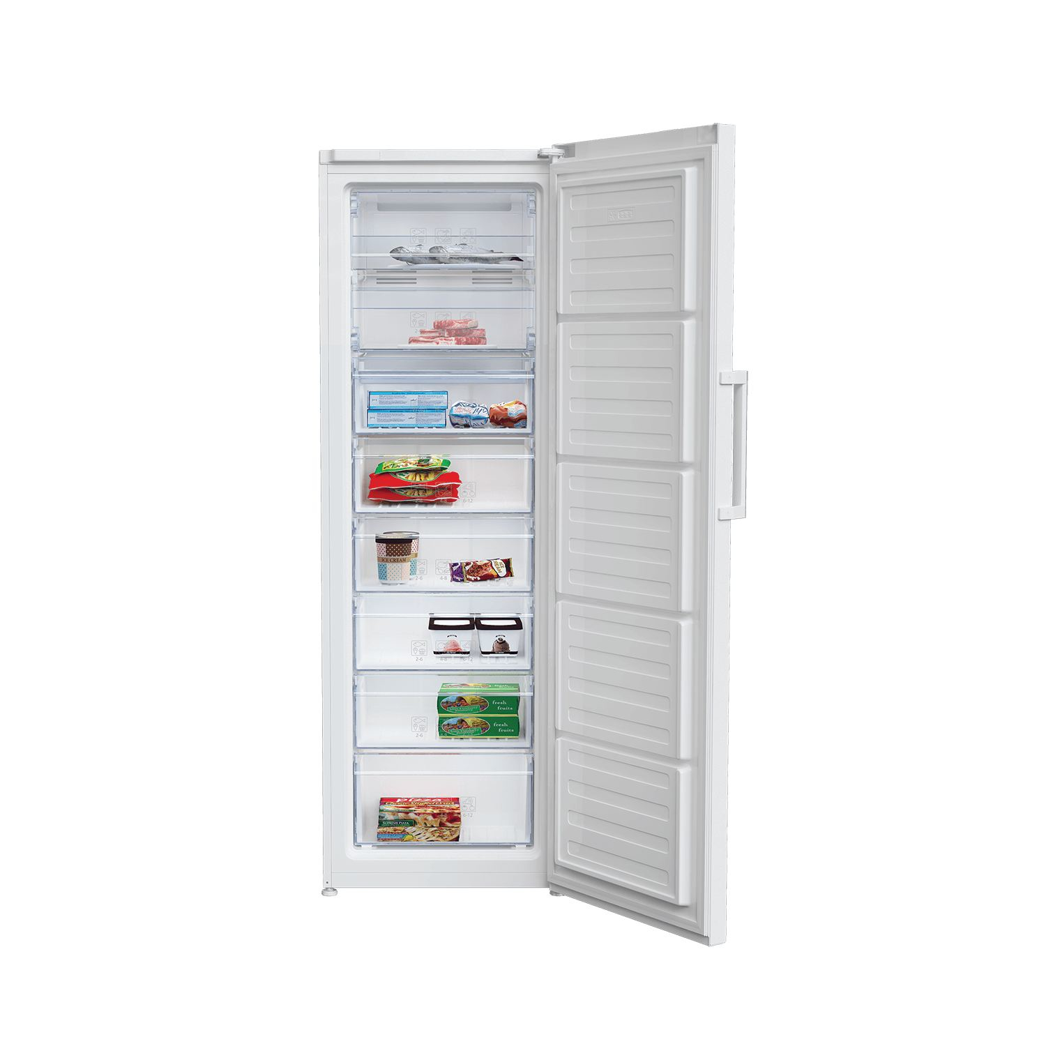 Beko RFNE312K21W freezer Upright freezer Freestanding – image 2