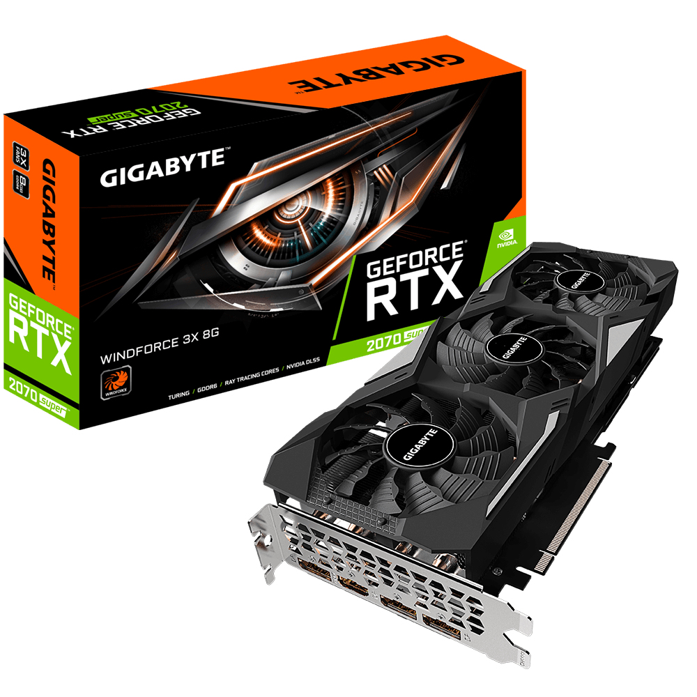 GIGABYTE GV-N207SWF3-8GD graphics card NVIDIA GeForce RTX 2070 SUPER – image 2