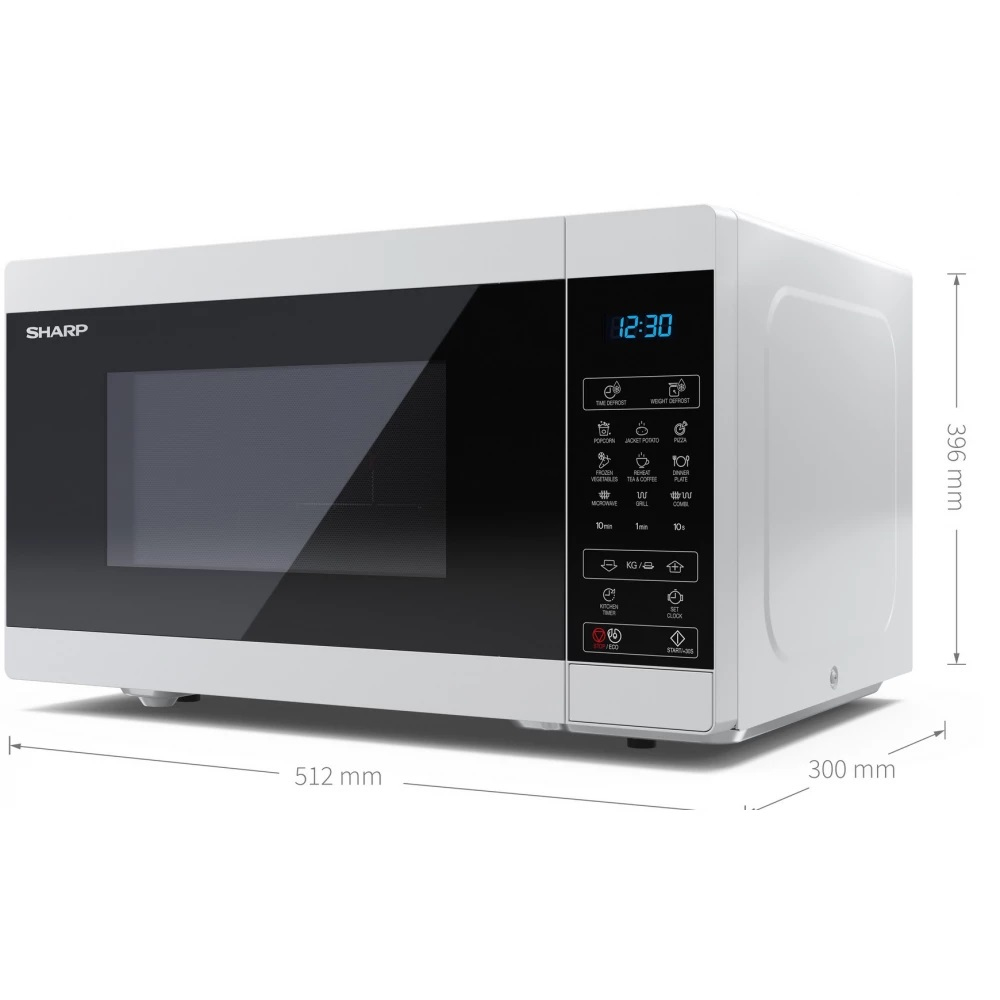 Sharp YC-MG81E-W microwave Black, White Grill microwave Countertop – image 3