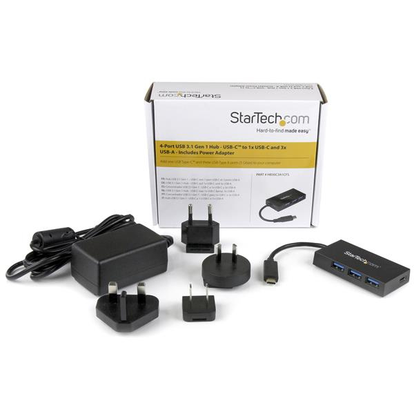 StarTech.com 4-Port USB-C Hub - USB-C to 1x USB-C and 3x USB-A - USB 3.0 Hub - Includes Power Adapter – image 8