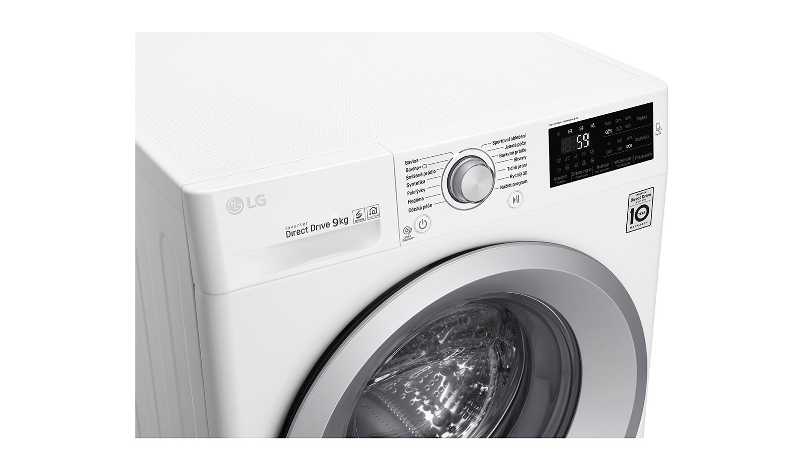 LG F4TURBO9S washer dryer Freestanding Front-load White – image 2