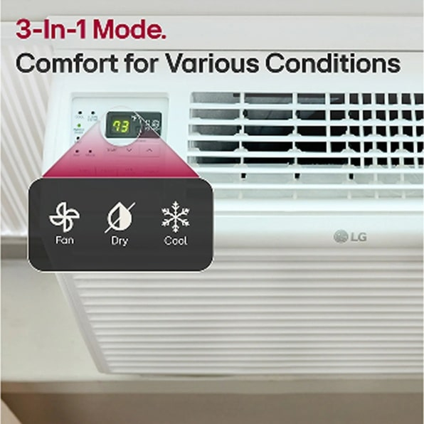 LG LW6023R window/through-wall air conditioner 5800 BTU/h White Window air conditioner – image 4