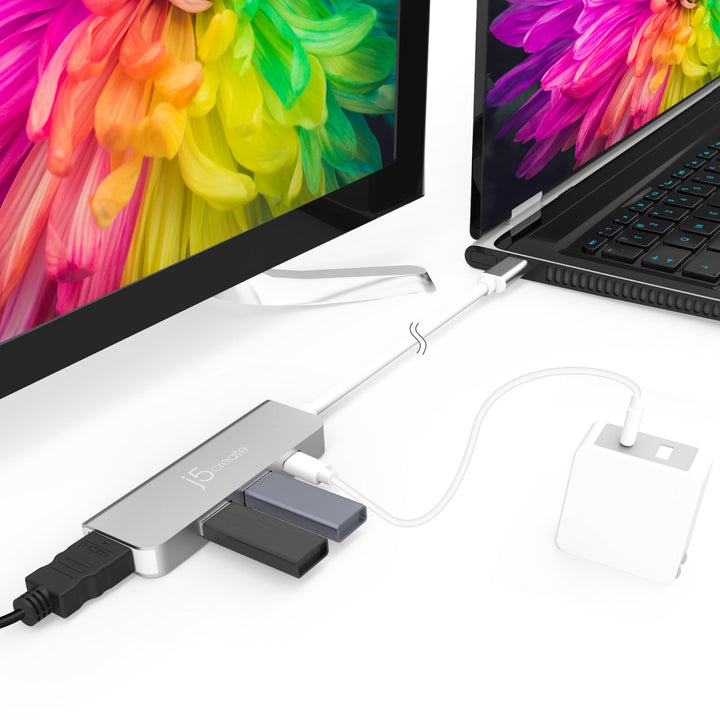 j5create JCD371 laptop dock/port replicator USB 3.2 Gen 1 (3.1 Gen 1) Type-C Grey – image 4