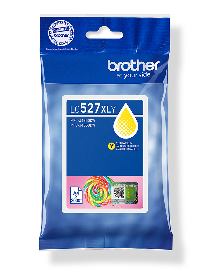 Brother LC527XLY cartuccia d'inchiostro 1 pz Originale Resa elevata (XL) Giallo