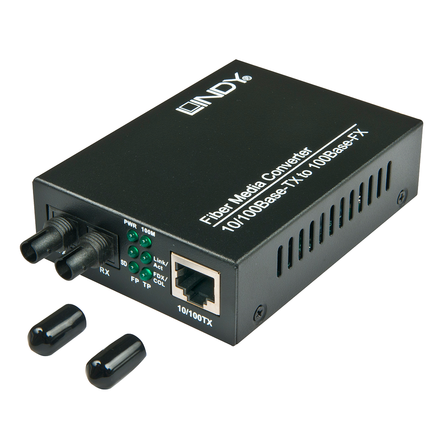 Lindy 25117 network media converter 100 Mbit/s 1310 nm Multi-mode Black