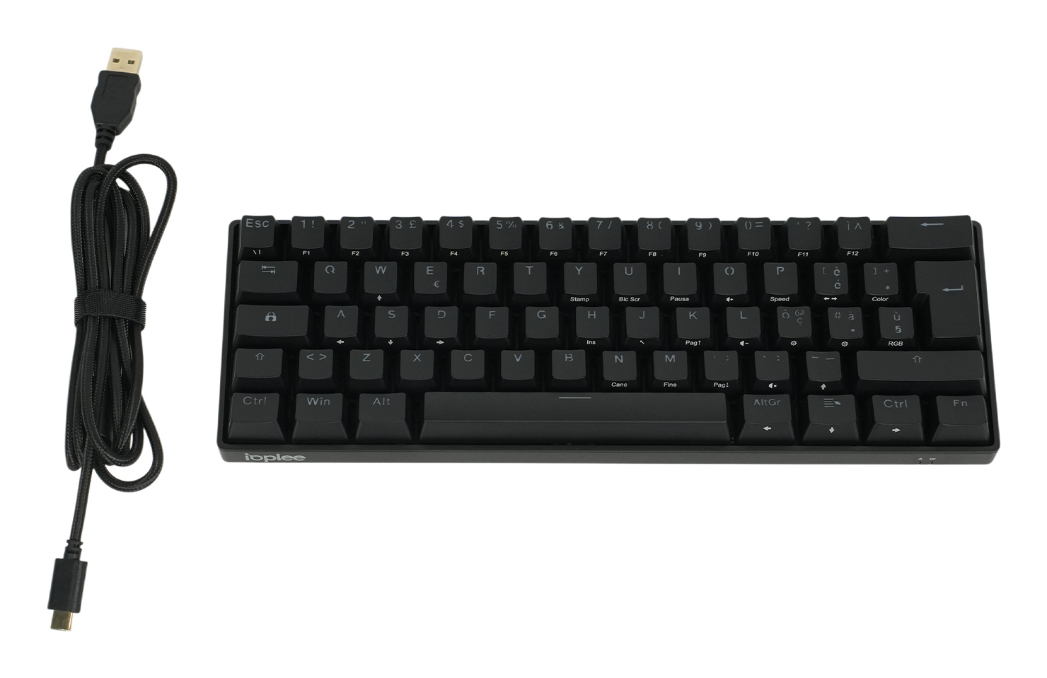 IOPLEE IOPEXTWDGKBS619 keyboard Gaming Bluetooth QWERTY Italian Black – image 6